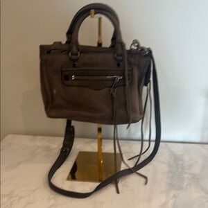 Rebecca Minkoff Brown Crossbody Bag with Vintage Finish